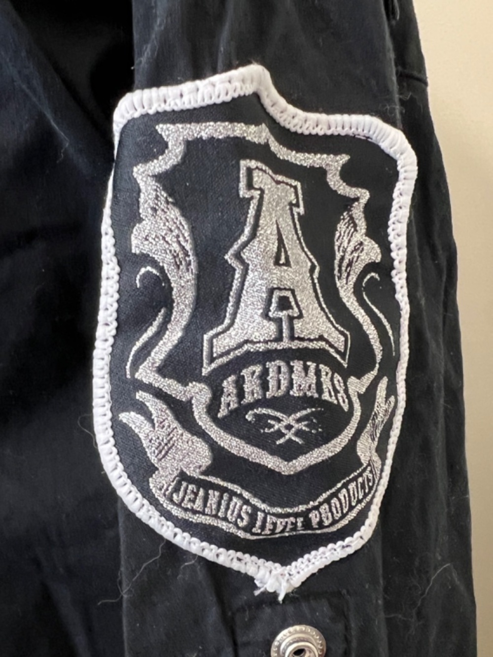 AKADEMIKS BOYS SIZE Large Black LS BUTTON FRONT SHIRT 100% Cotton Size XL - Picture 4 of 14